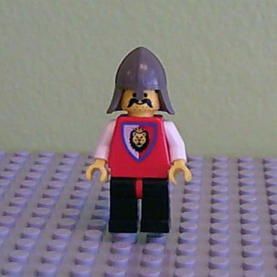 LEGO Minifigure-Royal Knights - Knight 4, Dark Gray Neck-Protector-Castle / Royal Knights-CAS066-Creative Brick Builders